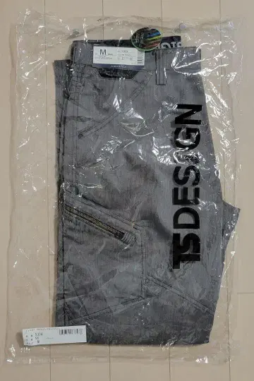 [새상품] TS DESIGN 블랙 M 사이즈 남성용 카고 팬츠 봄/여름용