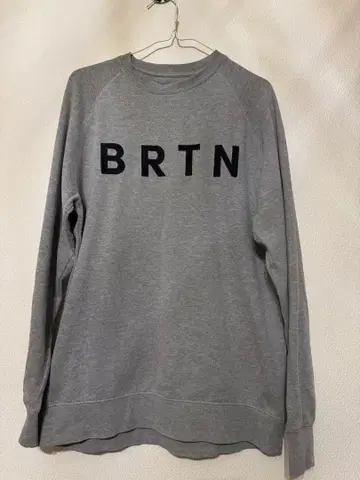 Burton 그레이 맨투맨 트레이닝복