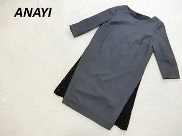 새상품급 ANAYI 아나이 레이스 청순 원피스 그레이 36