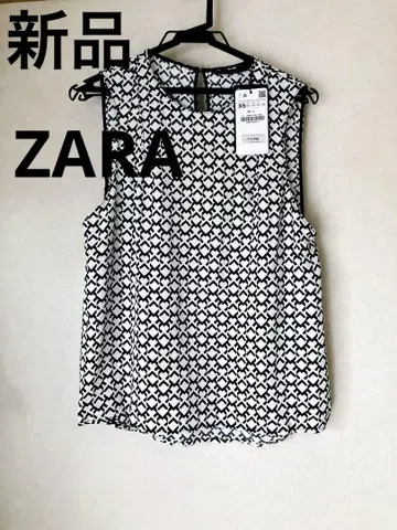 새상품 택 포함 ZARA 자라 상의 슬리브리스 블라우스