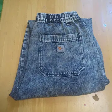 데님 블루 카고 팬츠