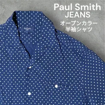 [인기] Paul Smith JEANS 반팔 셔츠 오픈 카라 S