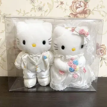 산리오 헬로키티 다니엘 웨딩 S 세트 봉제 인형