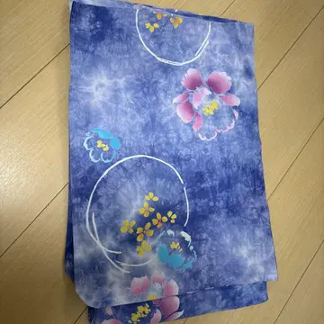 수채화풍 꽃무늬 기모노 오비