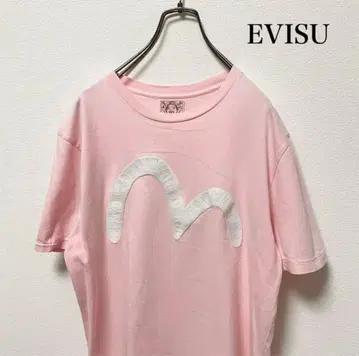 [ 초레어! ] 새상품급 EVISU T셔츠 핑크 에비수 갈매기
