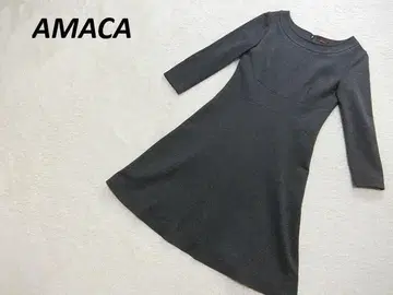 새상품급 AMACA 아마카 스트레치 청순 원피스 그레이 38
