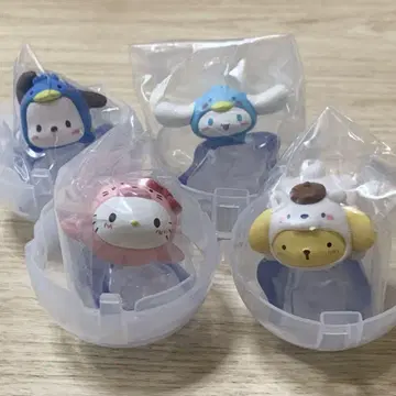 산리오 캐릭터즈 쯔루린 남극 피규어 전 4종 세트