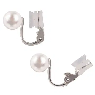 실버 귀걸이 펄 6mm