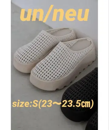 un/neu 볼륨 밑창 메쉬 샌들