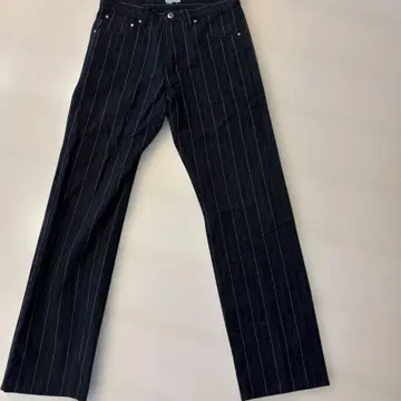 폴스미스 블랙 스트라이프 부츠 컷 데님