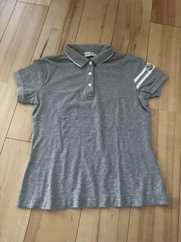 MONCLER 그레이 피케 셔츠 M