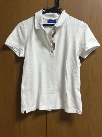 BLUE LABEL CRESTBRIDGE 반팔 피케 셔츠 38 화이트