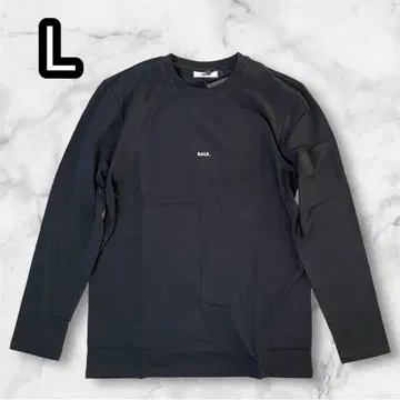 BALR. 블랙 긴팔 티셔츠 L 사이즈 BALR. 로고 한정판 모델 레어