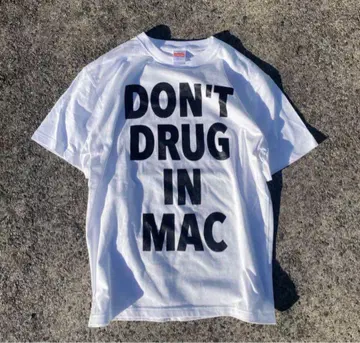 DDIM DON'T DRUG IN MAC T 셔츠 화이트/M
