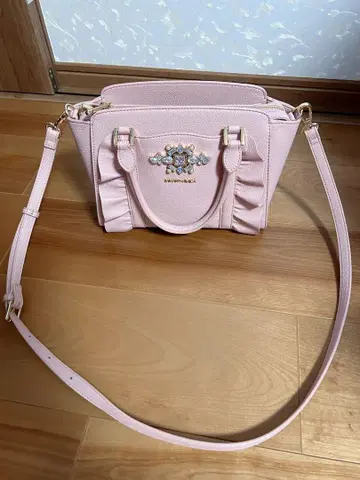 사만사 베가 비쥬 프릴 핸드백 핑크