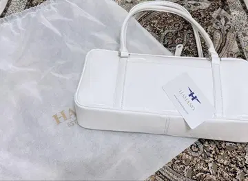 HAMANO 에나멜 백 보스턴 백 화이트