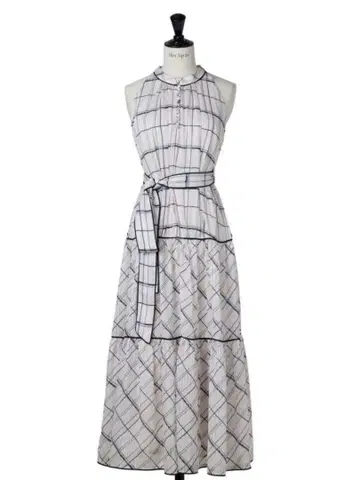 herlipto Anduze Belted Check Dress