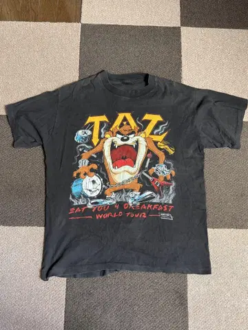 [ 초레어 USA 제작 ] 90년대 빈티지 TAZ 태즈매니안 데빌 티셔츠