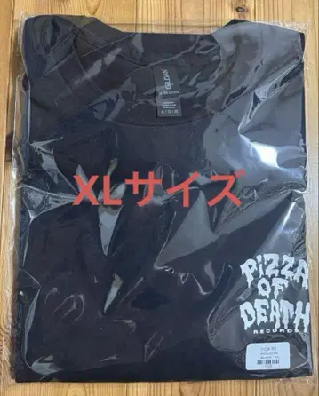 미개봉 새상품 PIZZA OF DEATH 티셔츠 블랙 XL 사이즈