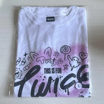 TWICE 티셔츠 WHITE Designed by TWICE L 사이즈