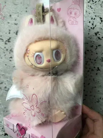 한정판 ZIMOMO 핑크 Angel 화이트 깃털 푹신푹신 봉제 인형 q