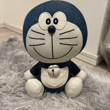 데님 도라에몽 봉제 인형 약 30cm
