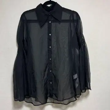 HARE 시스루 블랙 셔츠 F 사이즈
