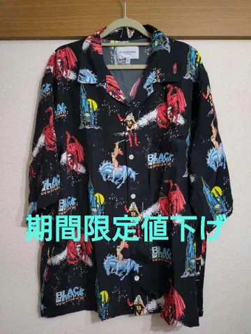기간 한정 가격 인하 Black Weirdows 헤비 메탈 알로하 셔츠