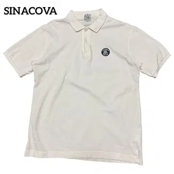 SINACOVA 시나코바 코튼 피케 셔츠 화이트 남성용 사이즈 LL