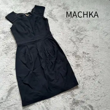 MACHKA 원피스 슬리브리스 원피스 해외 원피스 블랙 새상품급