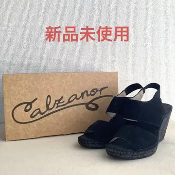 미사용 새상품 박스 포함 Calzanor 칼자노르 샌들 블랙 36 사이즈
