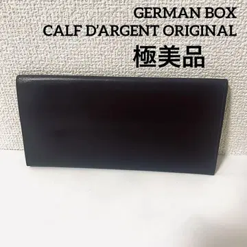 컨디션 최상 박스 카프 장지갑 지갑 경량 다크 브라운