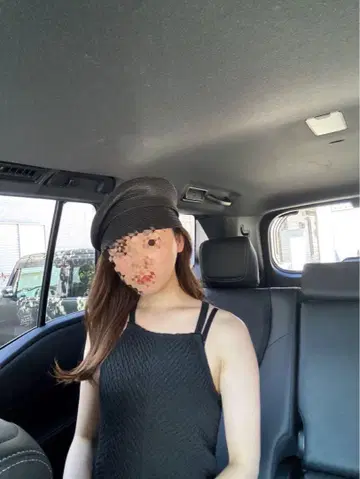CA4LA 블랙 밀짚 캡