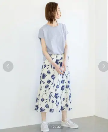 IENA 이에나 Deveaux 빅 플라워 플레어 스커트