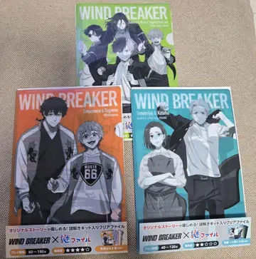 WIND BREAKER 클리어 파일 3종 세트