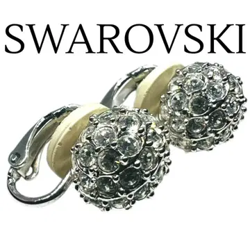 [ 극미품 ] SWAROVSKI(스와로브스키) 귀걸이 큐빅 원형