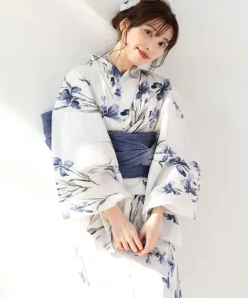 Dita 유카타 교토의 수묵화 수선 여성용 유카타 기모노 오토나카와이