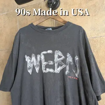 90s USA제 102.7 FM WEBN 라디오 티셔츠 싱글 스티치