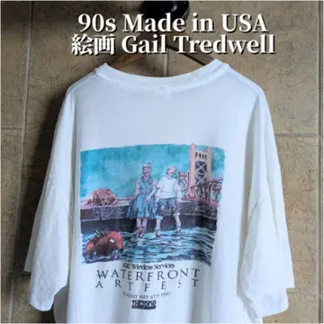 90년대 USA제 회화 아트 페스티벌 GailTredwell 티셔츠