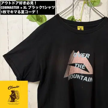 COBMASTER 코브 마스터 티셔츠 XL 블랙 아웃도어 계열