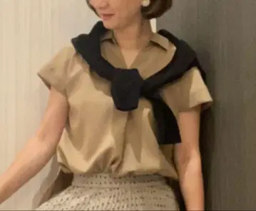 PLST 플라스테 프론트 턱 스키퍼 셔츠 반팔