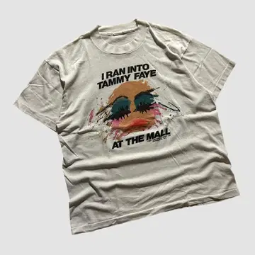 80s Tammy Faye 아트 티셔츠