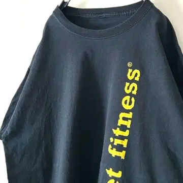 플래닛 피트니스 원팀 티셔츠 블랙 구제 의류