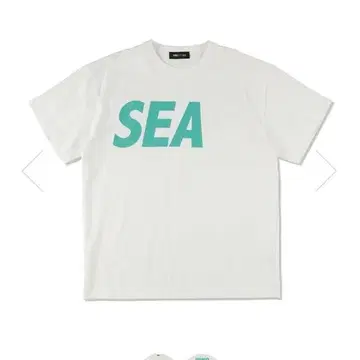 WIND AND SEA 티셔츠 화이트 민트 M