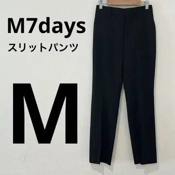 택 포함 미사용 M7days/센터 슬릿 팬츠/M