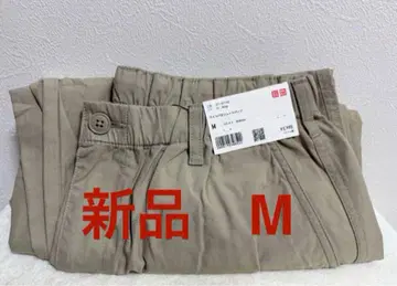 새상품 UNIQLO:C 유니클로C 와이드 파라슈트 팬츠 M 사이즈 베이지