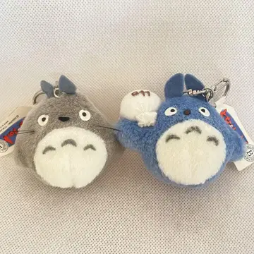 [택 포함] 토토로 봉제 인형 키링 2개 세트 지브리 선애로우