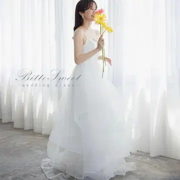 B'sweet 웨딩 드레스 튤 촬영용 레이스업 타입