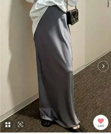 Mela 새틴 내로우 스커트 완판 그레이