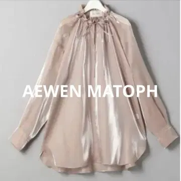 AEWEN MATOPH 이우엔마토프 오간자 드로우 스트링 블라우스